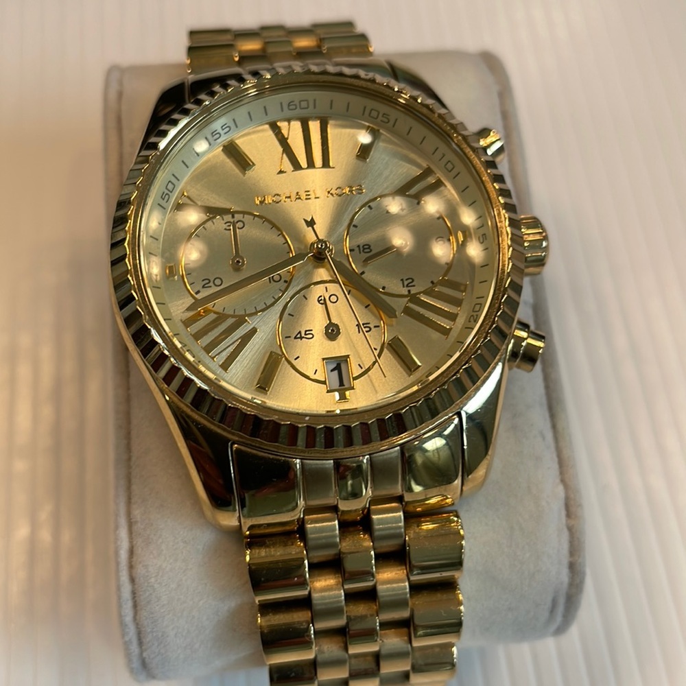 Ladies gold Michael kors watch
